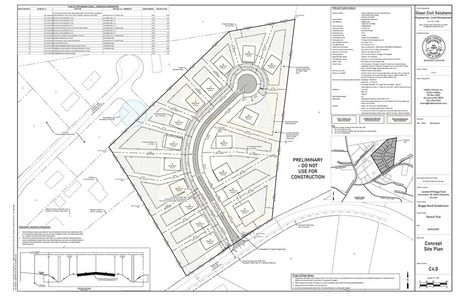 3475 Boggs Rd, Claremont, NC à vendre - Plan de site - Image 1 de 3