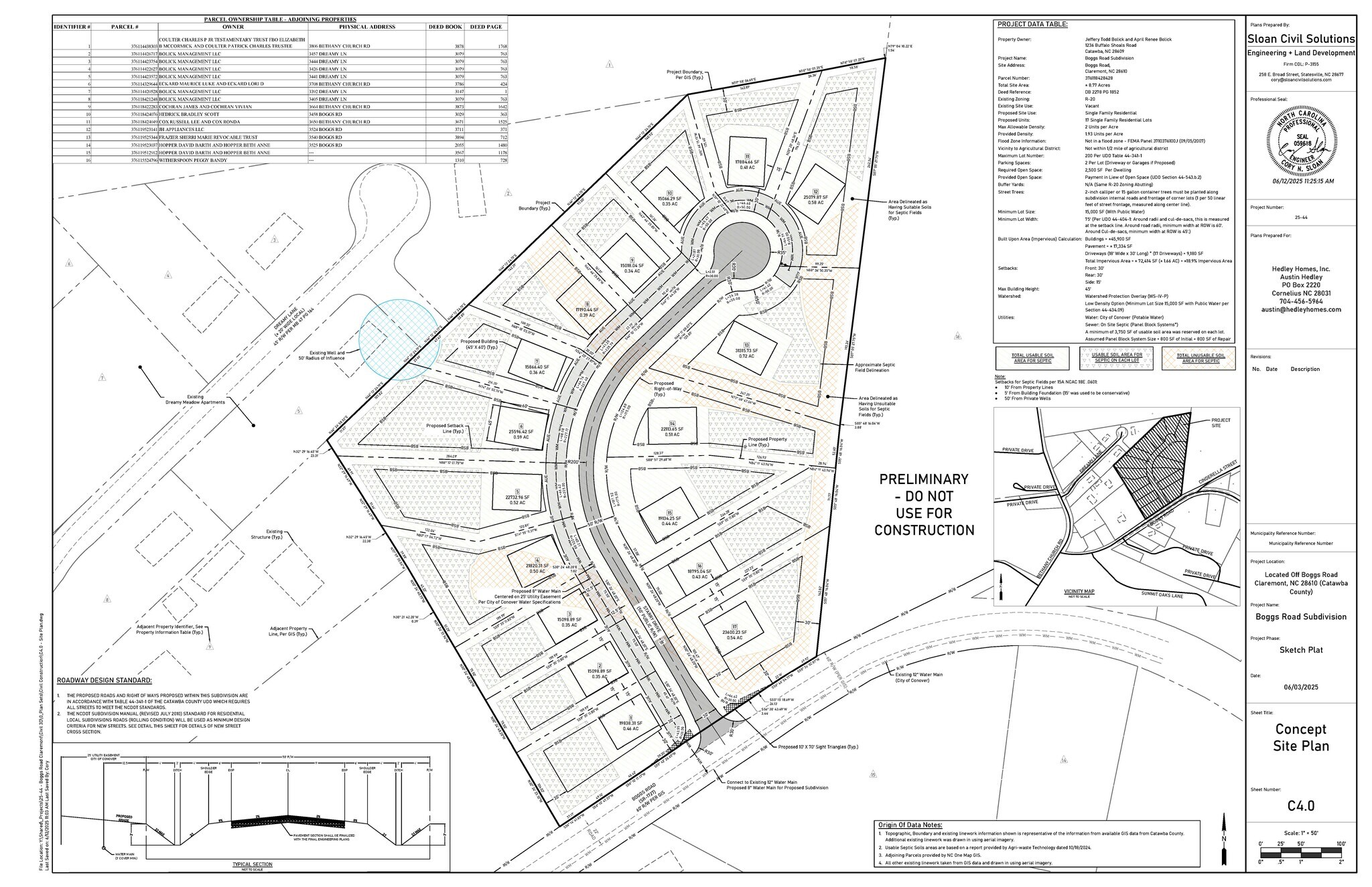 3475 Boggs Rd, Claremont, NC à vendre Plan de site- Image 1 de 4
