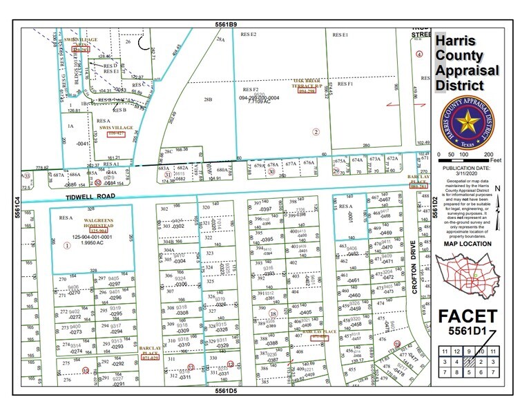 9424 Homestead Rd, Houston, TX à vendre - Plan cadastral - Image 2 de 5
