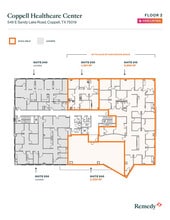 546 E Sandy Lake Rd, Coppell, TX à louer Plan d’étage- Image 1 de 1