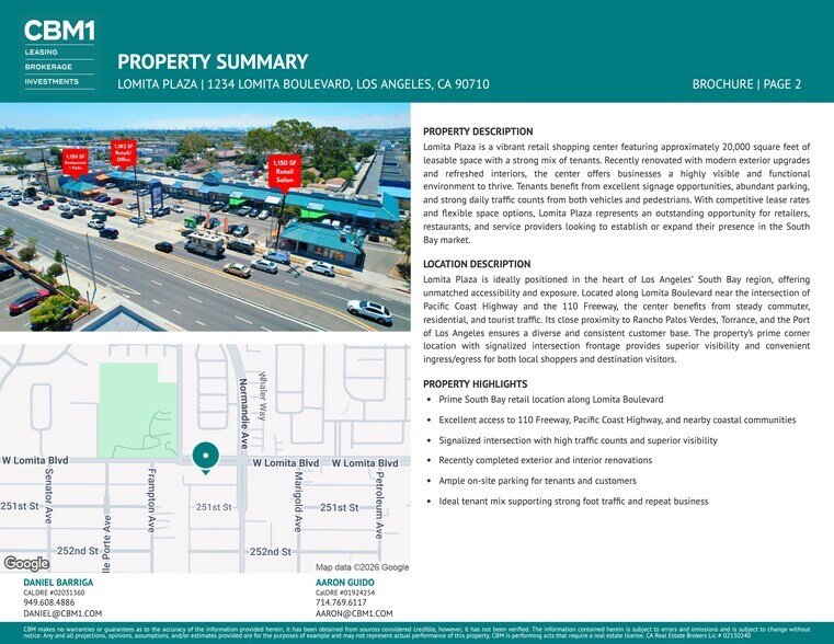 1210-1250 Lomita Blvd, Harbor City, CA à louer - Photo du bâtiment - Image 2 de 9