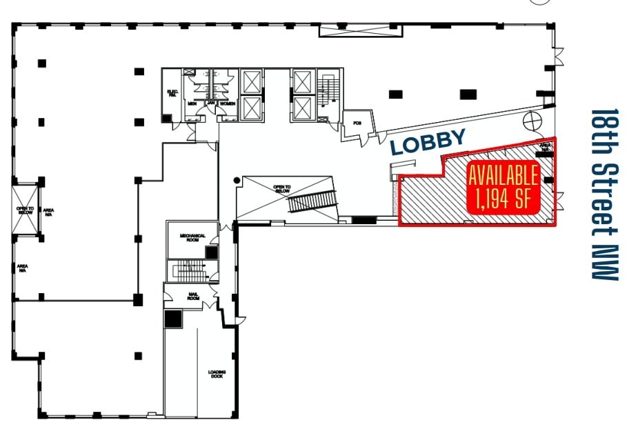 1150 18th St NW, Washington, DC for lease Floor Plan- Image 1 of 1