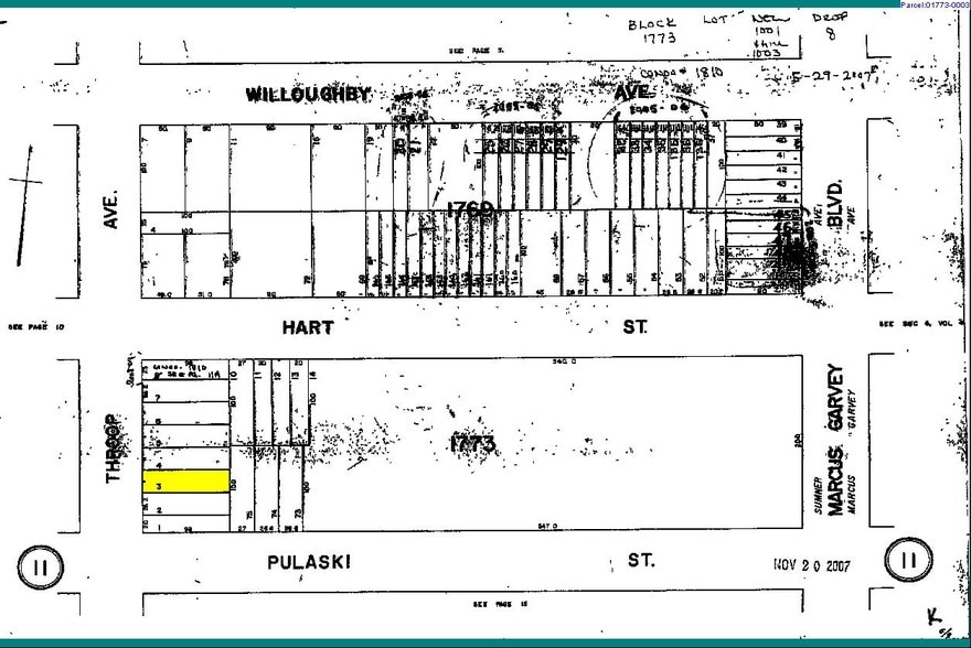 299 Throop Ave, Brooklyn, NY for sale - Plat Map - Image 2 of 7