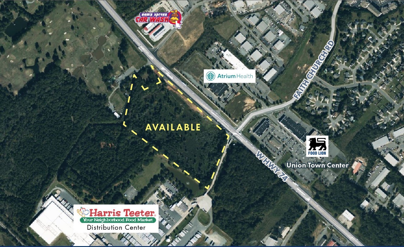 Hwy 74 & Faith Church Rd, Indian Trail, NC for sale Building Photo- Image 1 of 3