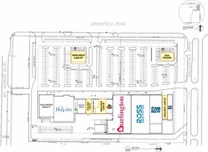 23675-23765 Greenfield Rd, Southfield, MI à louer Plan d’étage- Image 1 de 1