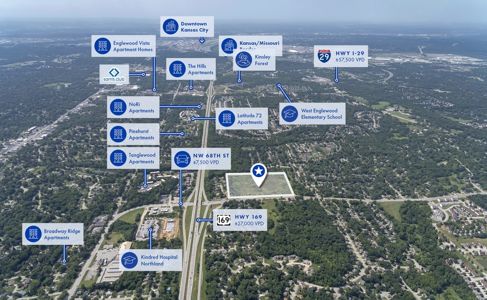 6717 N Holly St, Kansas City, MO for sale - Aerial - Image 3 of 3