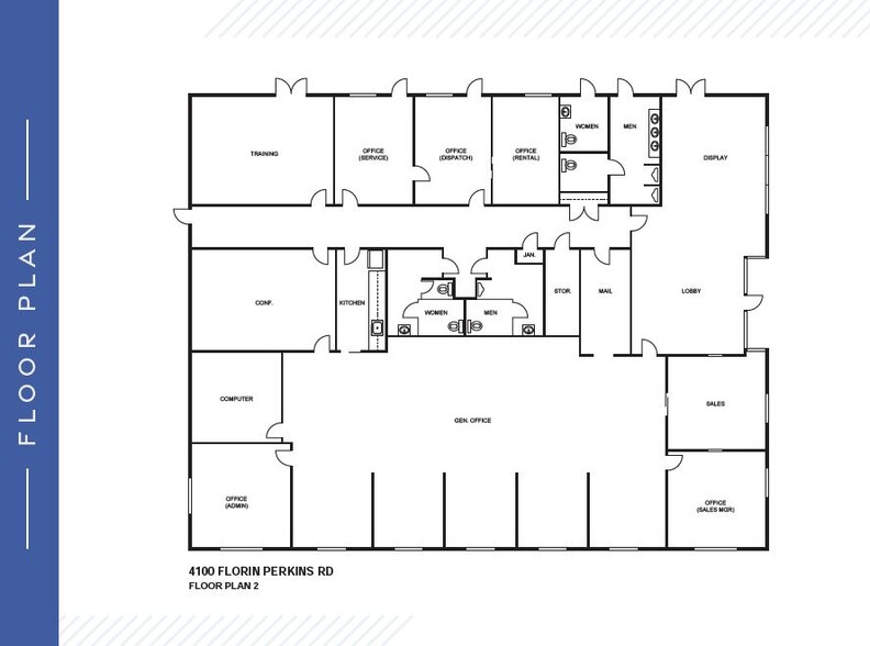 4100 Florin Perkins Rd, Sacramento, CA à vendre - Plan d  tage - Image 3 de 9