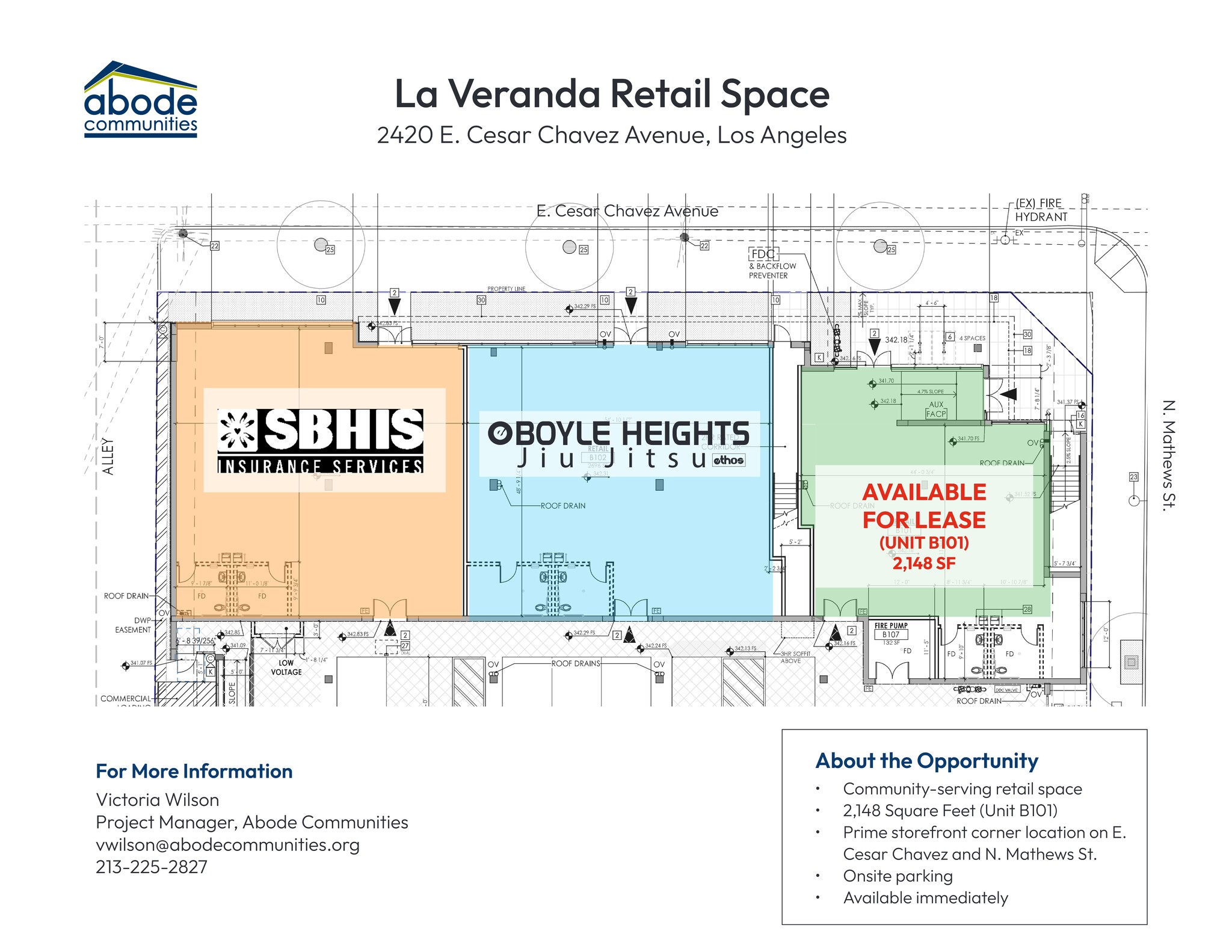 2420 E Cesar E. Chavez Ave, Los Angeles, CA for lease Site Plan- Image 1 of 1