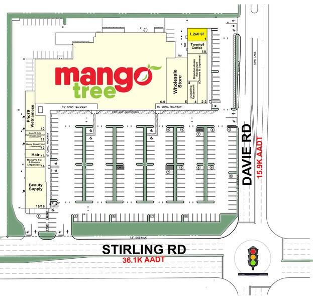 6401-6493 Stirling Rd, Davie, FL à louer - Photo du bâtiment - Image 3 de 15