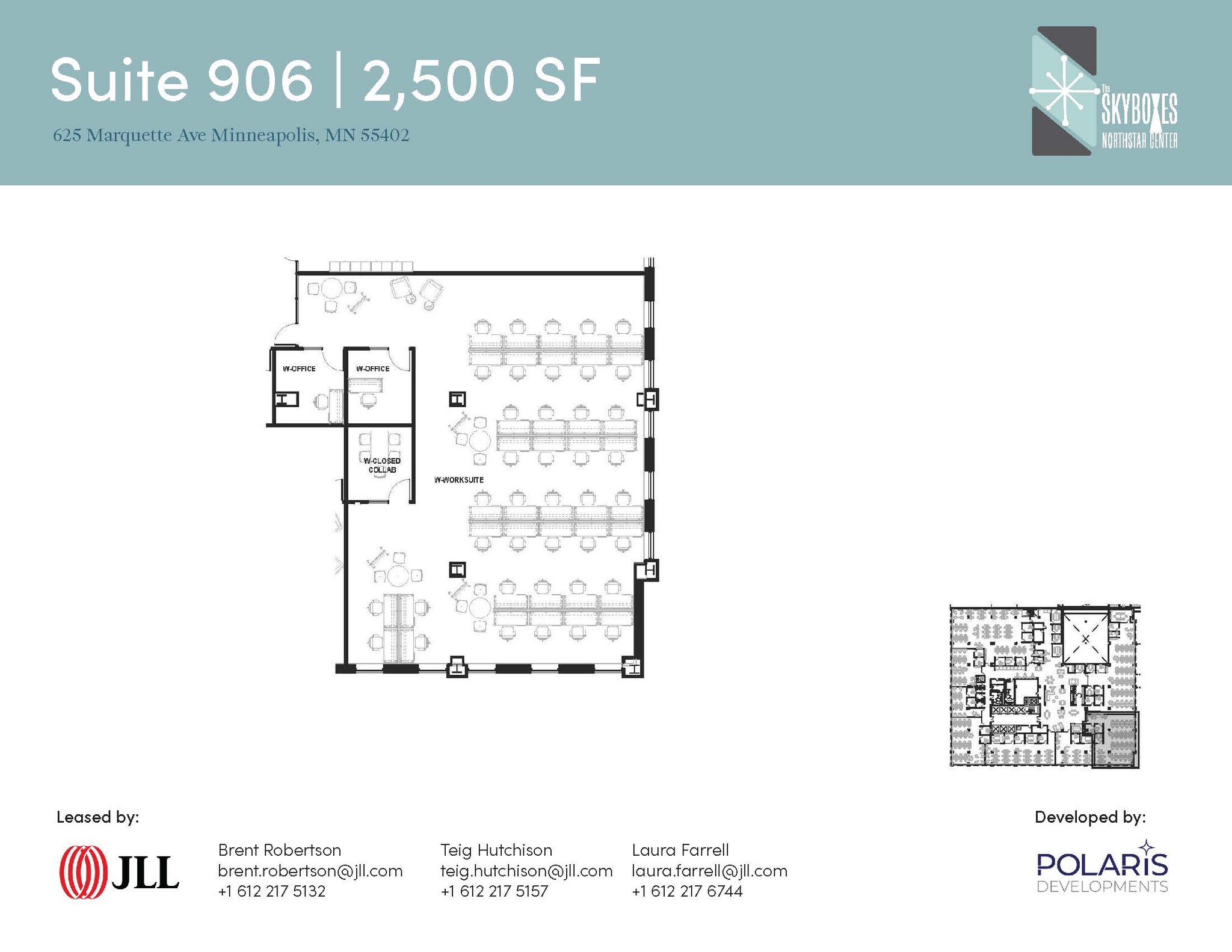 625 Marquette Ave, Minneapolis, MN à louer Plan d’étage- Image 1 de 1