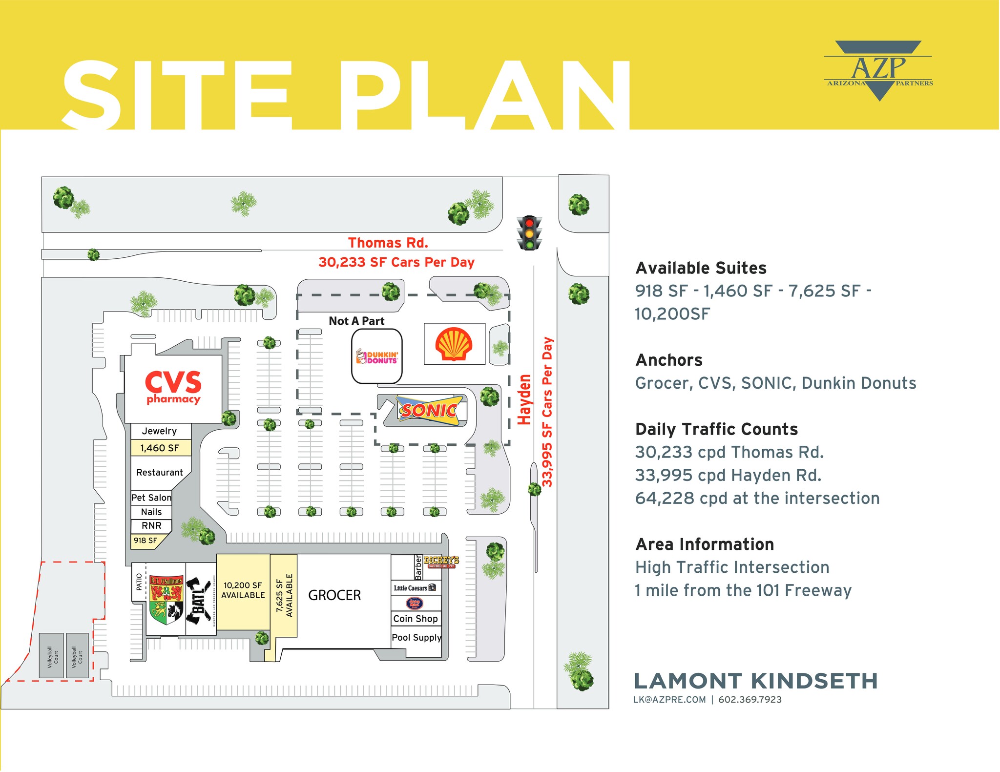 7901-7919 E Thomas Rd, Scottsdale, AZ for lease Site Plan- Image 1 of 2