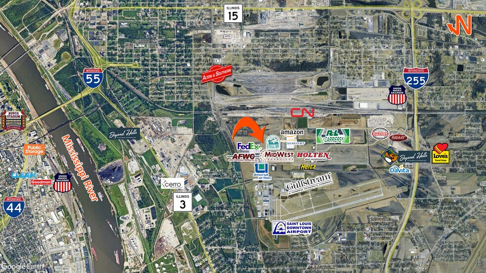 1643 Sauget Business Blvd, Sauget, IL à vendre - Photo du bâtiment - Image 2 de 2