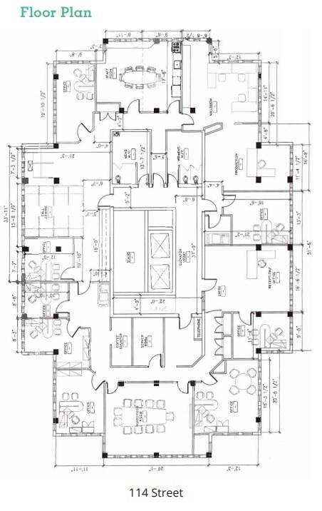 10155 114th St NW, Edmonton, AB T5K 1R8 - Unité 100 -  - Plan d’étage - Image 1 of 1