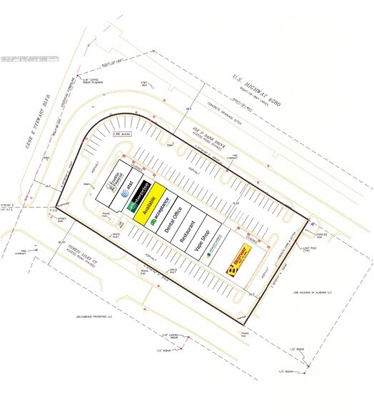 41162-41240 Us-280 Hwy, Sylacauga, AL à louer - Plan de site - Image 2 de 3