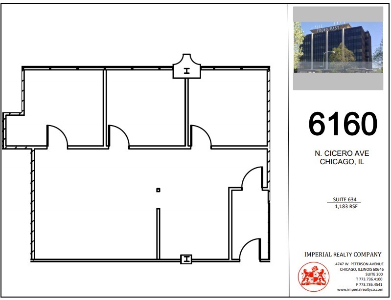 6160 N Cicero Ave, Chicago, IL à louer Plan d  tage- Image 1 de 5