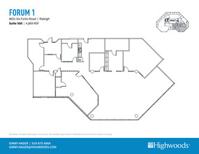 8601 Six Forks Rd, Raleigh, NC for lease Floor Plan- Image 1 of 1