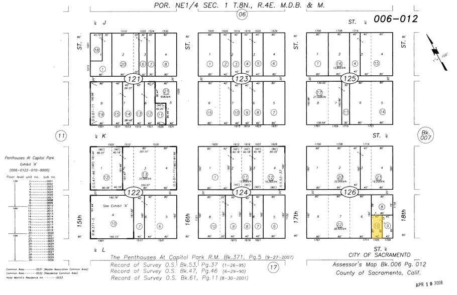 1725 L St, Sacramento, CA à louer - Plan cadastral - Image 2 de 3