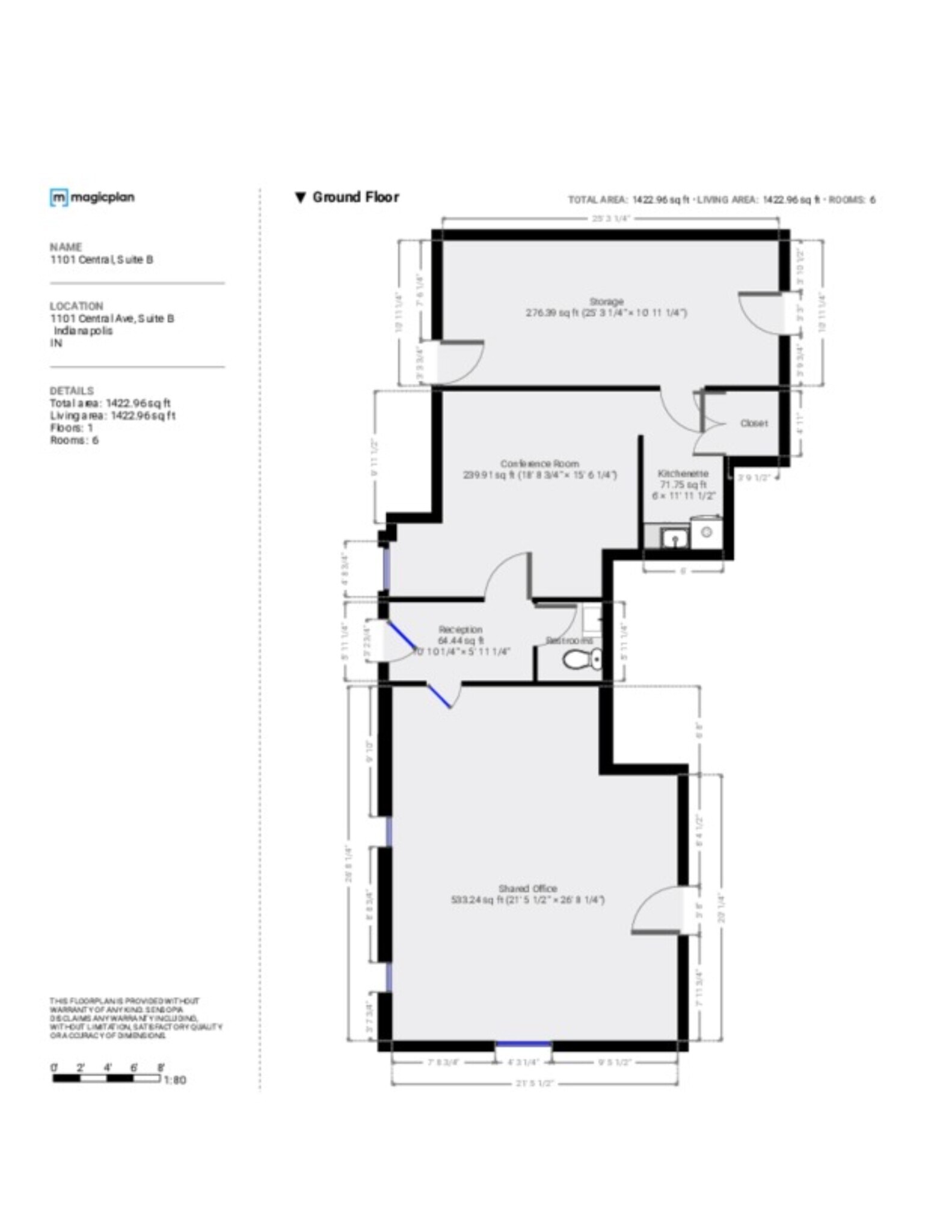 1101 N Central Ave, Indianapolis, IN for lease Site Plan- Image 1 of 1