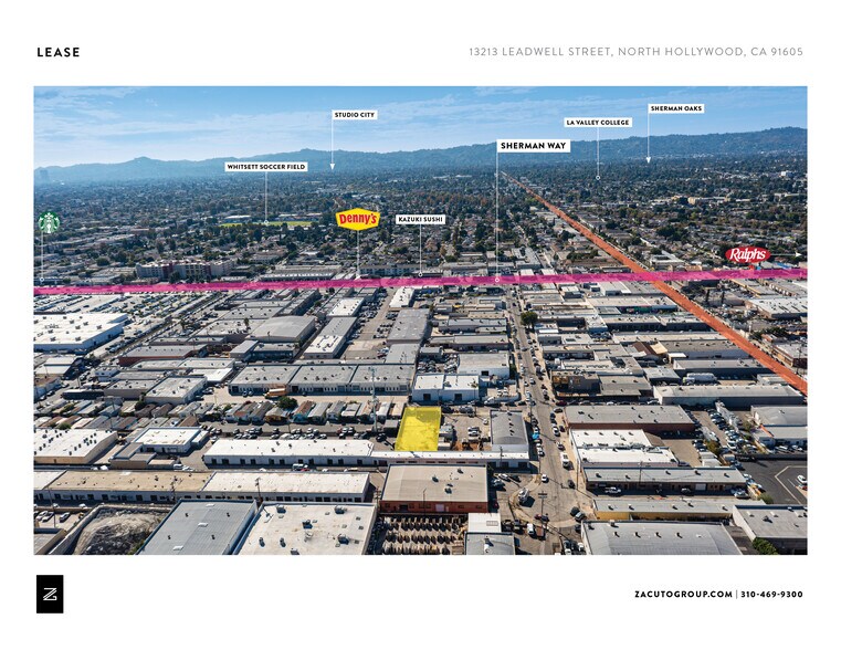13213 Leadwell St, North Hollywood, CA à louer - Aérien - Image 2 de 3