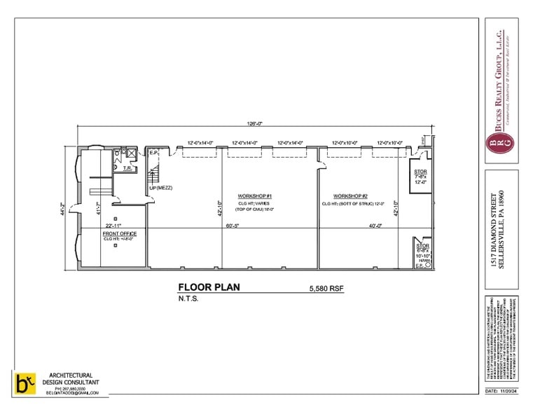1517 Diamond St, Sellersville, PA for lease - Floor Plan - Image 2 of 2