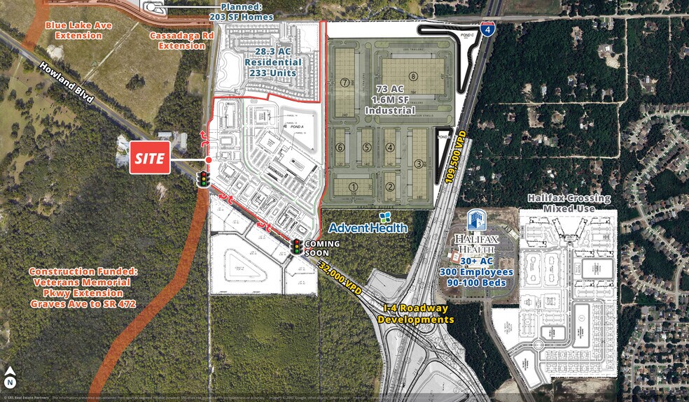 NWQ Howland blvd, Deland, FL for lease - Aerial - Image 1 of 2