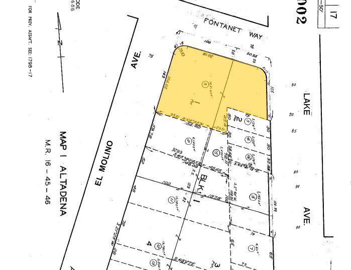 2525 Lake Ave, Altadena, CA à louer - Plan cadastral - Image 3 de 4