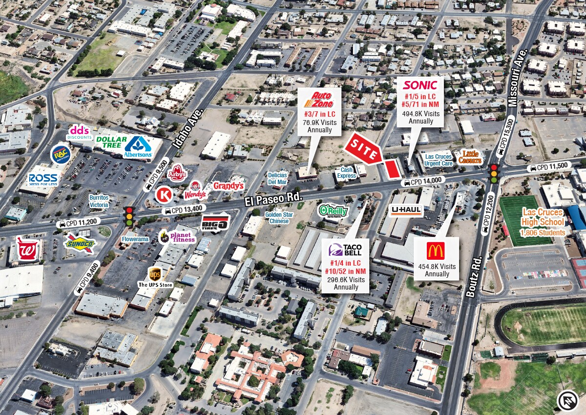 1601 El Paseo Rd, Las Cruces, NM for sale Building Photo- Image 1 of 5