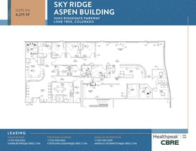 10535 Park Meadows Blvd, Lone Tree, CO à louer Plan d’étage- Image 1 de 4