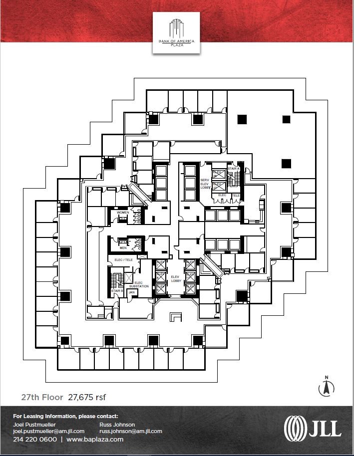 901 Main St, Dallas, TX à louer Plan d’étage- Image 1 de 1
