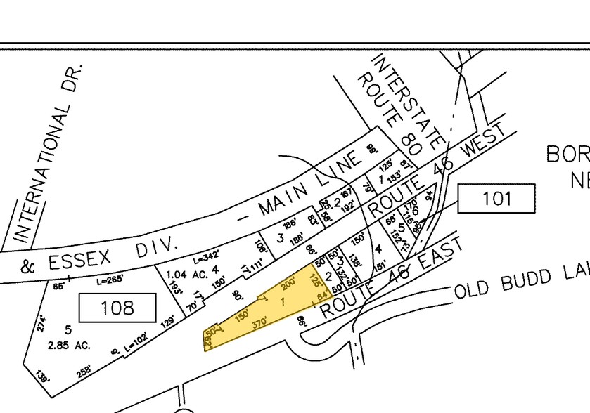 11 US Highway 46, Budd Lake, NJ à vendre - Plan cadastral - Image 1 de 1