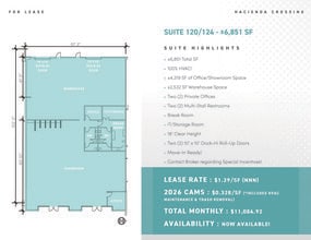 5275 Arville St, Las Vegas, NV for lease Floor Plan- Image 1 of 1