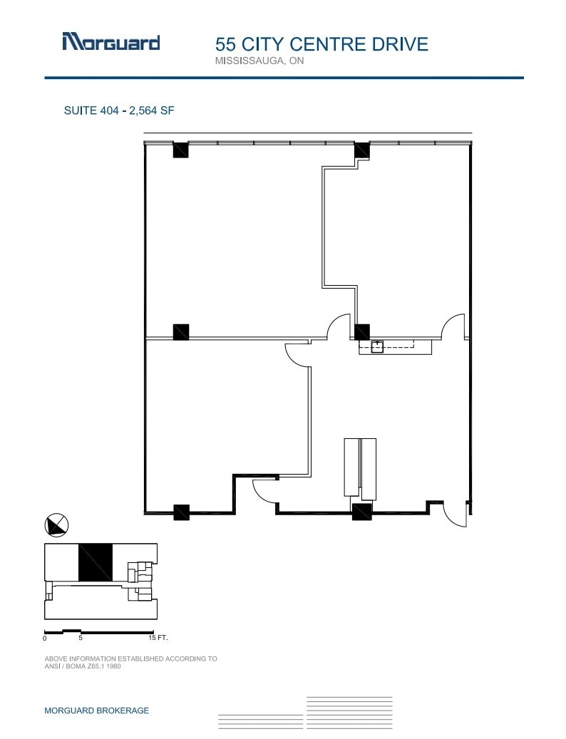 55 City Centre Dr, Mississauga, ON for lease Floor Plan- Image 1 of 1