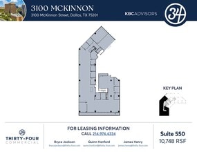 3100 McKinnon St, Dallas, TX à louer Plan d’étage- Image 1 de 1