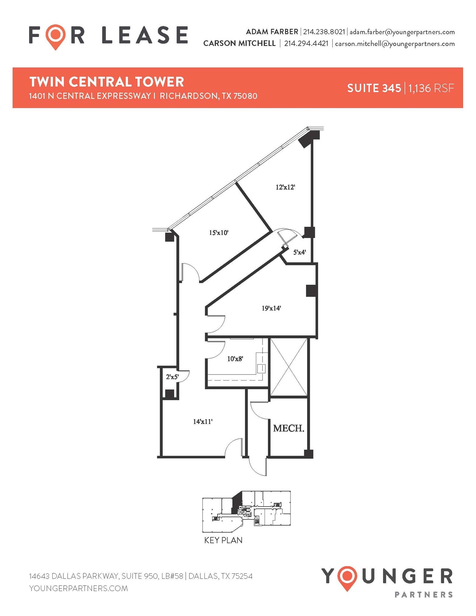 1401 N Central Expy, Richardson, TX à louer Plan d’étage- Image 1 de 1