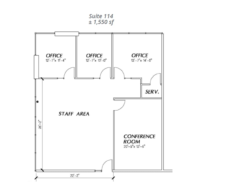 3701 Pegasus Dr, Bakersfield, CA for lease Floor Plan- Image 1 of 1