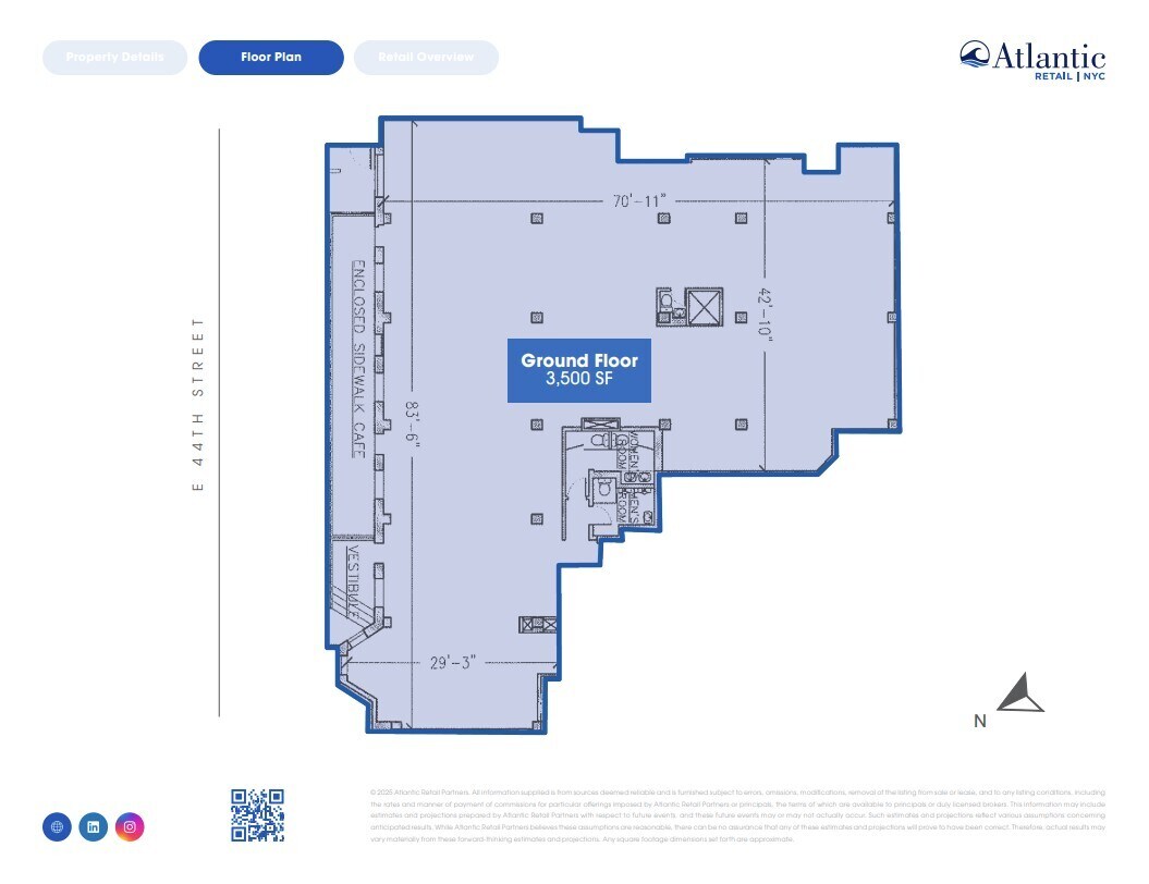 307-310 E 44th St, New York, NY à louer Plan d’étage- Image 1 de 1