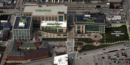 546 S Meridian St, Indianapolis, IN - AERIAL  map view
