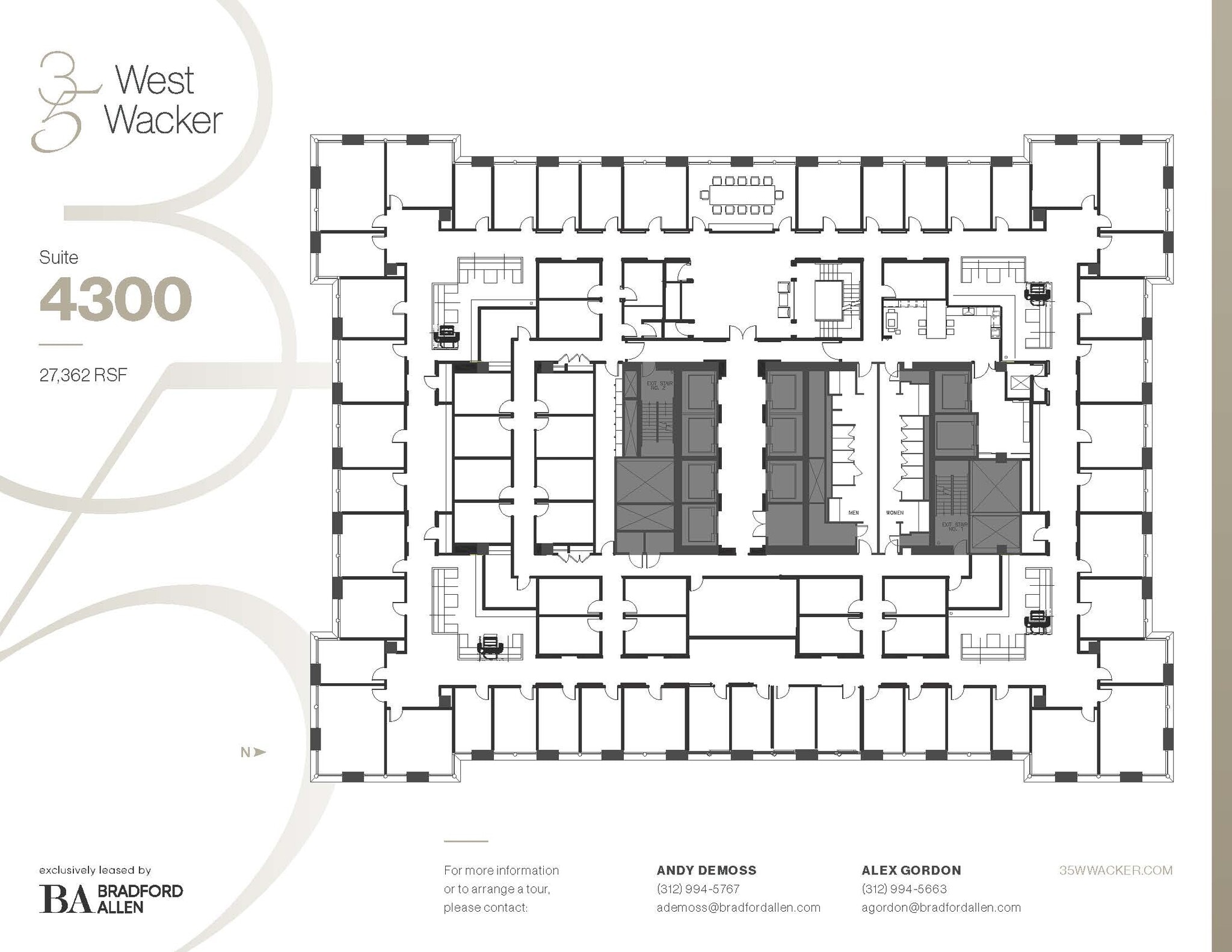 35 W Wacker Dr, Chicago, IL à louer Plan d’étage- Image 1 de 1