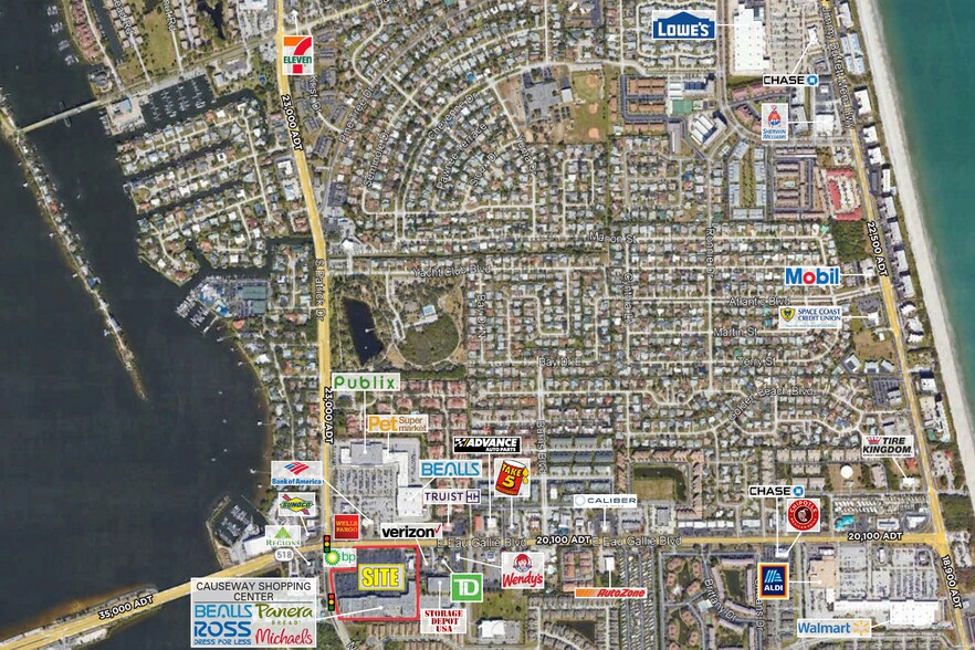 243 E Eau Gallie Blvd, Indian Harbour Beach, FL à louer - Photo du bâtiment - Image 3 de 9