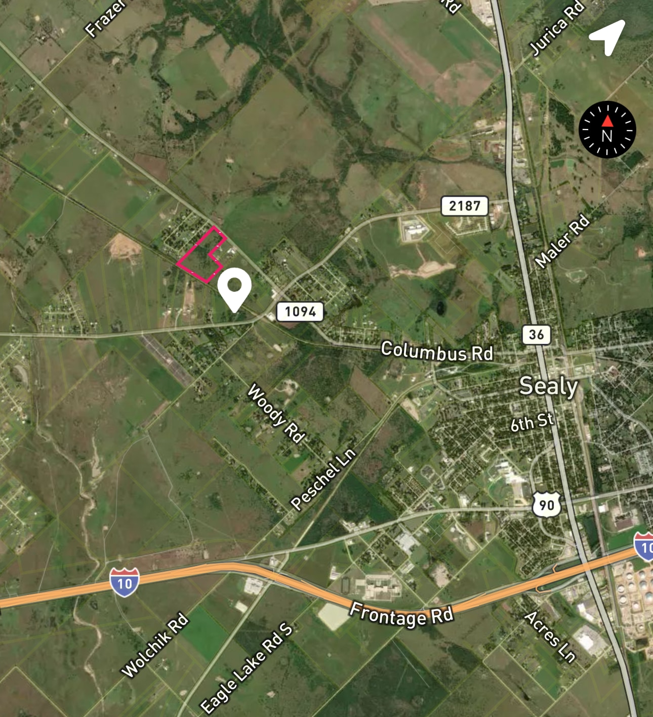 2995 FM 1094, Sealy, TX for sale Aerial- Image 1 of 4