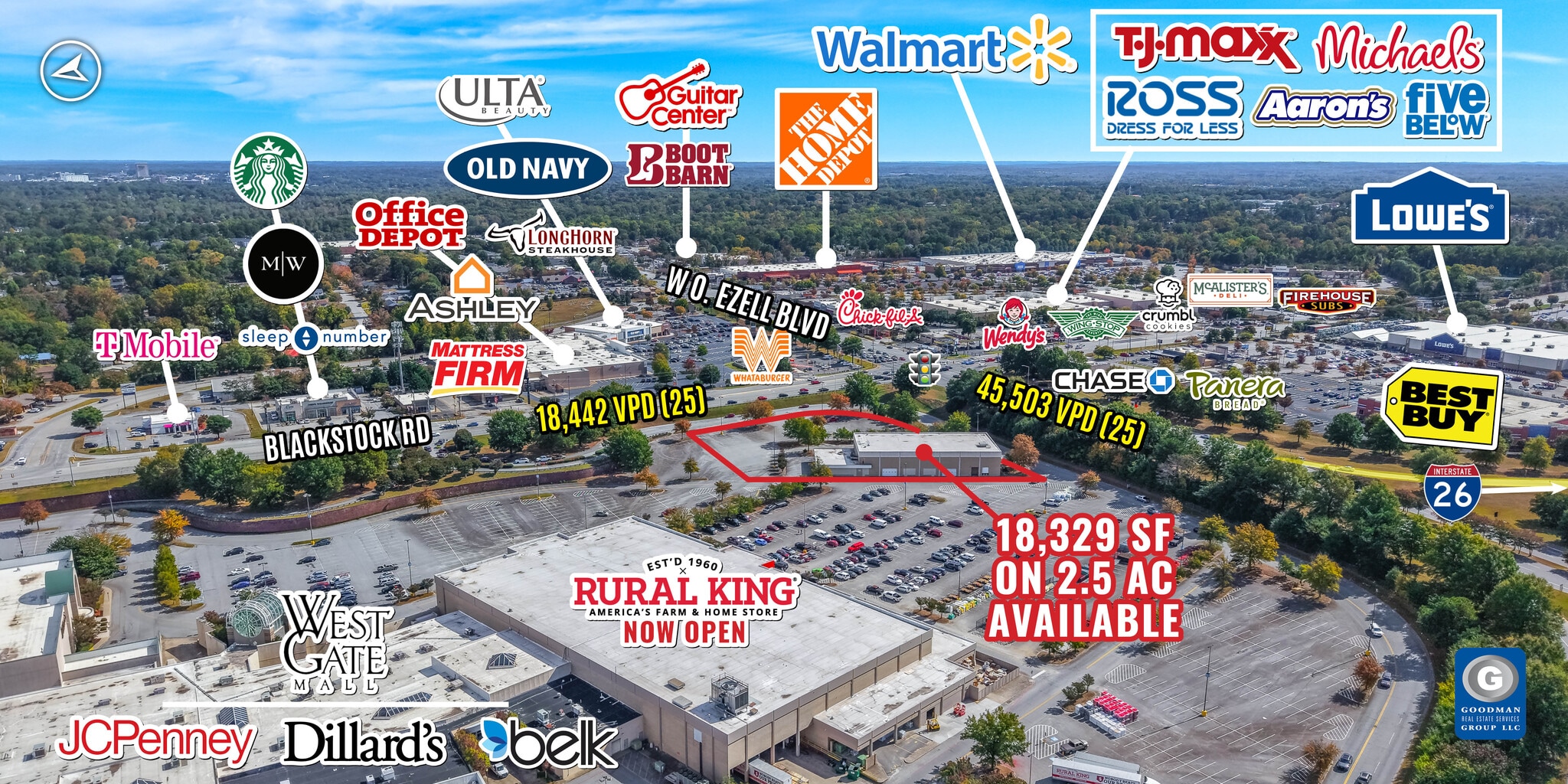 205 W Blackstock Rd, Spartanburg, SC for lease Primary Photo- Image 1 of 5