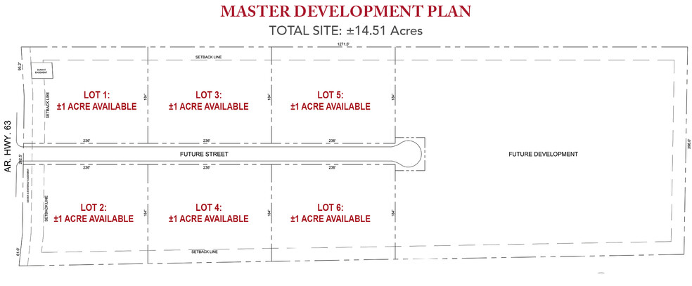 6101 S Olive St, Pine Bluff, AR à vendre - Plan de site - Image 2 de 6