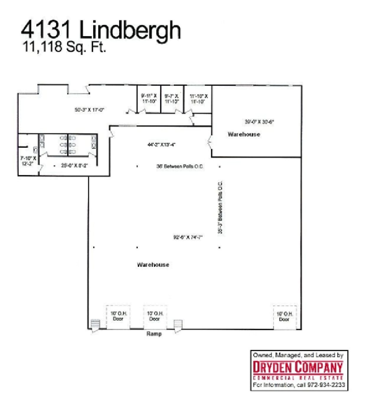 4117-4135 Lindbergh Dr, Addison, TX à louer Plan d’étage- Image 1 de 1
