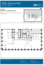 200 Granville St, Vancouver, BC à louer Plan d’étage- Image 1 de 1