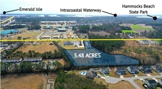 More details for 168 Queens Creek Rd, Swansboro, NC - Land for Sale