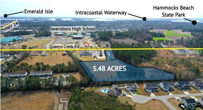 More details for 168 Queens Creek Rd, Swansboro, NC - Land for Sale