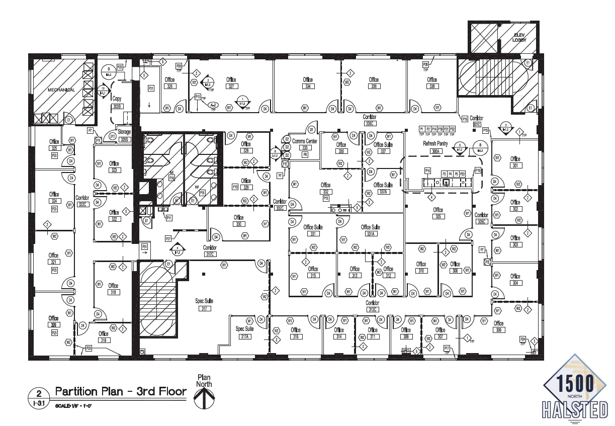 1500 N Halsted St, Chicago, IL à louer Plan d’étage- Image 1 de 3
