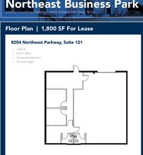 8212 Northeast Pky, North Richland Hills, TX à louer Plan d’étage- Image 1 de 1