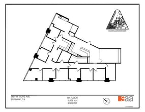 3601 W Olive Ave, Burbank, CA à louer Plan d’étage- Image 1 de 1