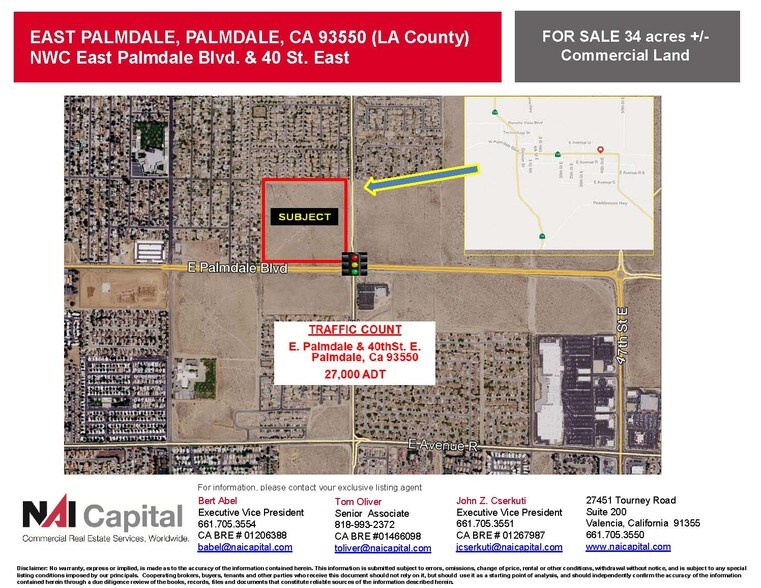 3747 E Palmdale Blvd, Palmdale, CA à vendre - Aérien - Image 2 de 5